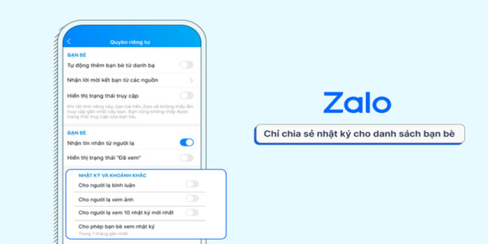 Cách cho người lạ xem Nhật ký Zalo