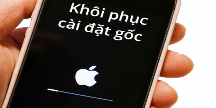 Khôi phục cài đặt gốc iphone