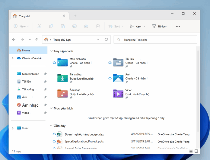 Bật tìm kiếm file lưu trữ đám mây trên windows 11