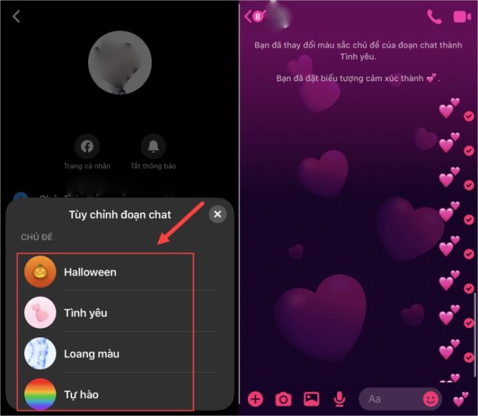 đổi hình nền tin nhắn trên iphone