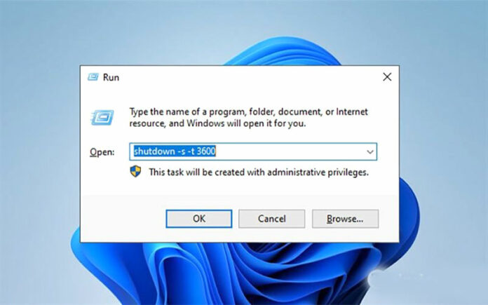 hẹn giờ tắt máy Win 10/11