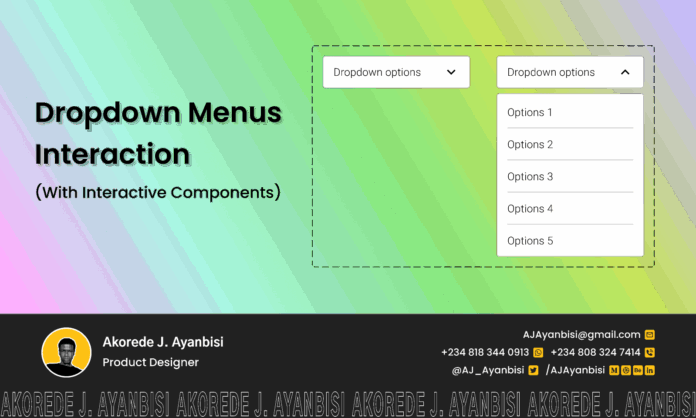 Tạo dropdown menu trong figma