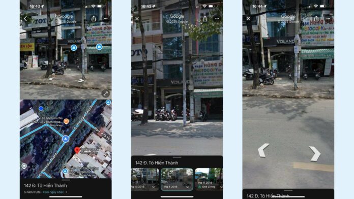 dùng Google Maps thăm nhà cũ